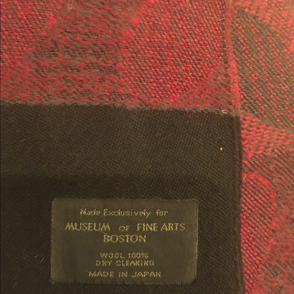 Museum of Fine Arts Boston scarf 100% wool - Picture 6 of 6